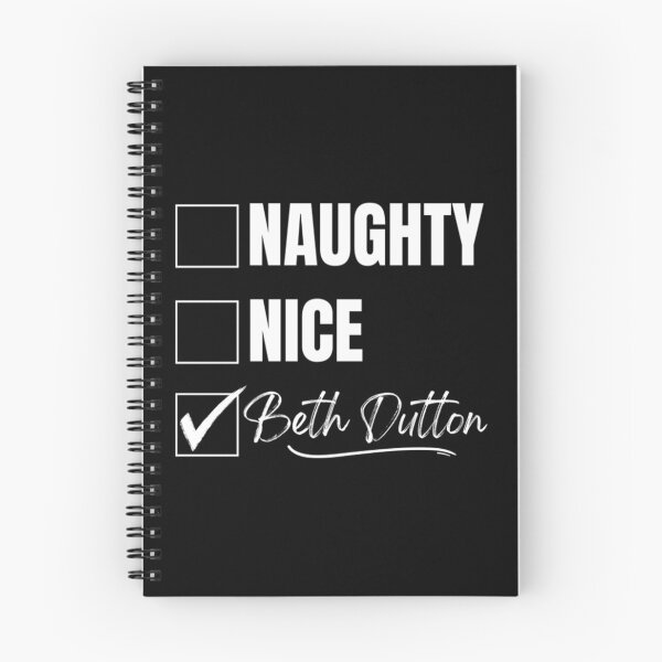 Aperçu de l'œuvre Naughty Nice Beth Dutton T-shirt rétro créée et vendue par maurines.