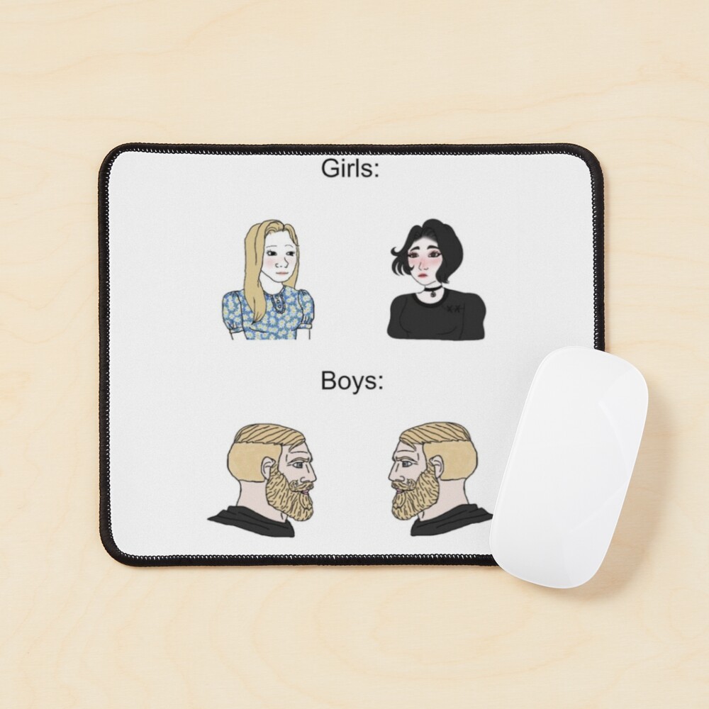 Doomer Girl and boy meme Poster