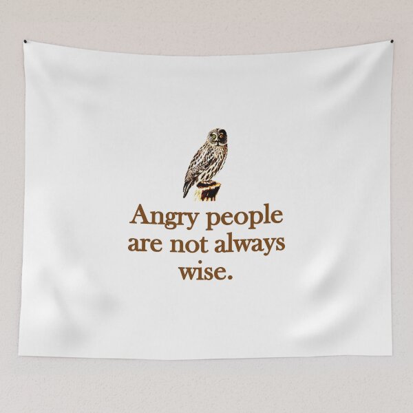 Item preview, Angry People Are Not Always Wise designed and sold by CrankyOldDude.