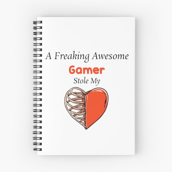 Item preview, A Freaking Awesome Gamer Stole My Heart , Gamer Valentines designed and sold by The2Art.