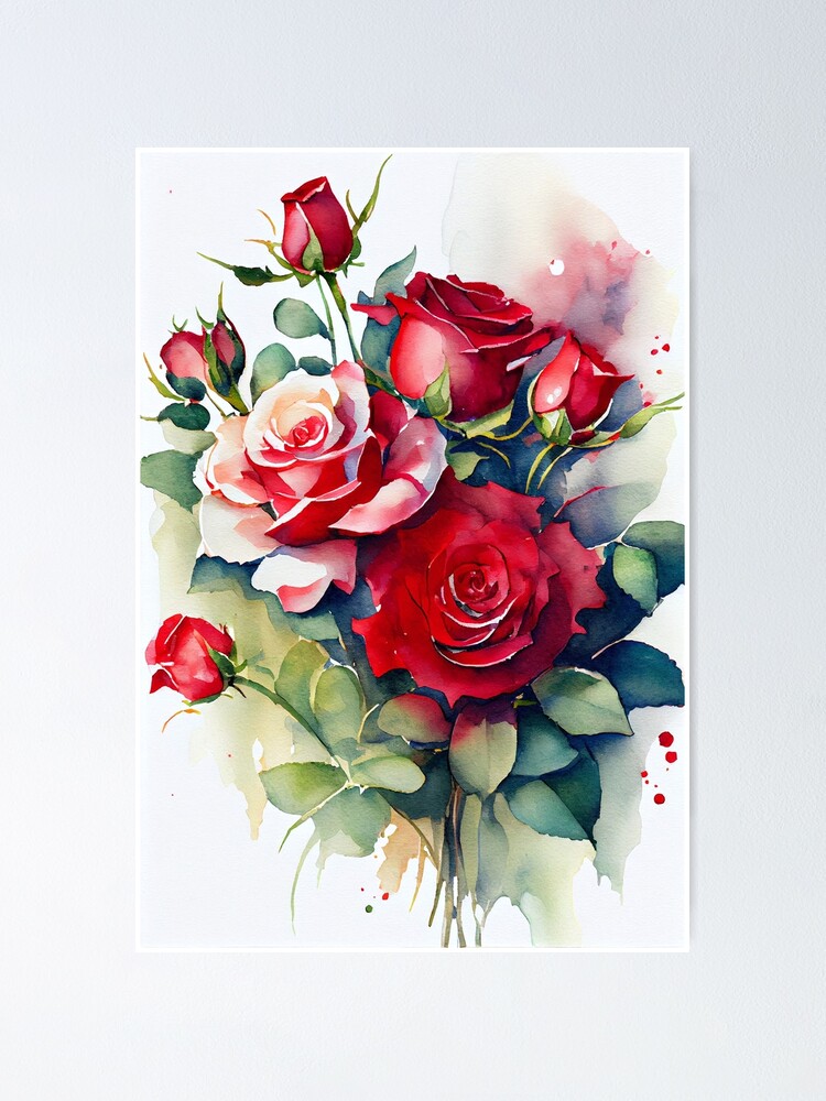 Thoughts of You Bouquet with Red Roses