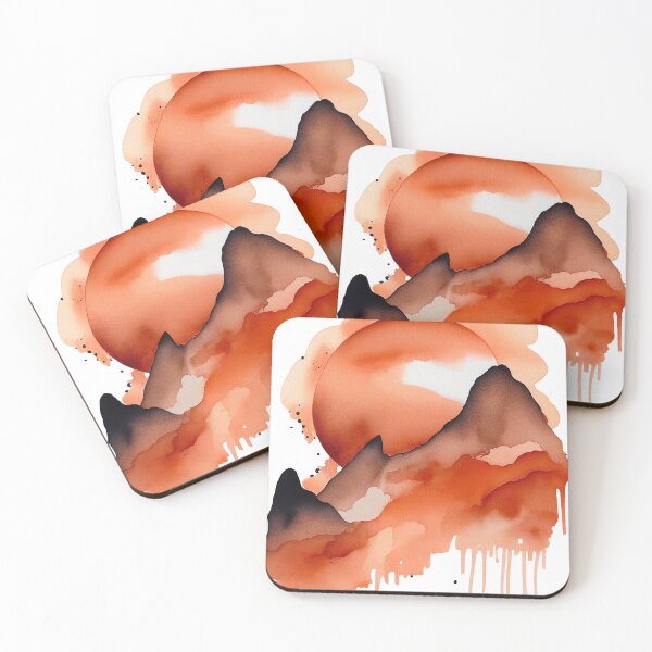 Item preview, Watercolor Painting Abstract Japandi Design designed and sold by Christophe Henin.