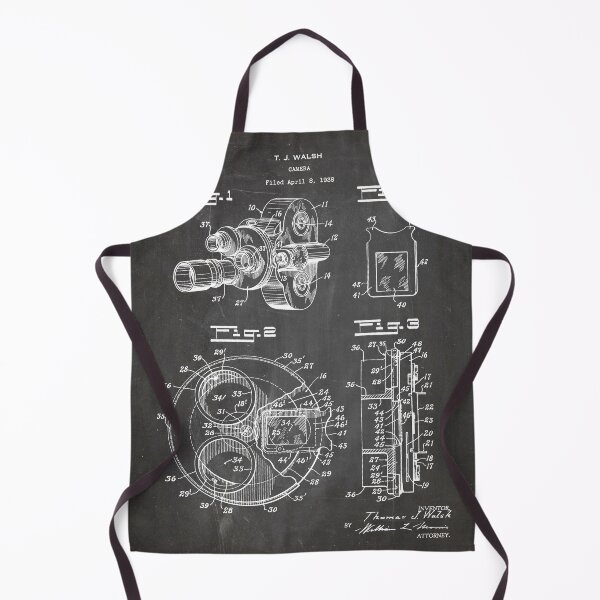 Item preview, Movie Camera Patent - Film Camera Art - Black Chalkboard designed and sold by patentpress.