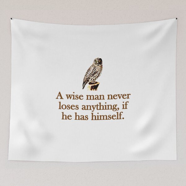 Item preview, A Wise Man Never Loses Anything designed and sold by CrankyOldDude.