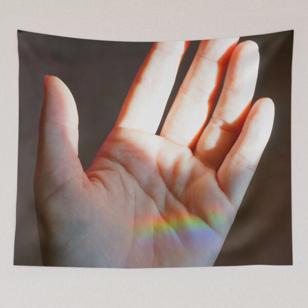 Item preview, Helping Hand Holding a Rainbow designed and sold by Nalinne Jones.