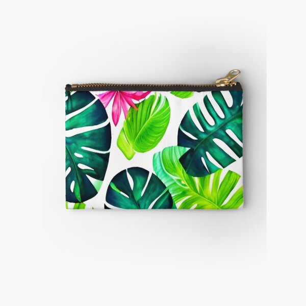 Item preview, Tropical monstera leaves and flowers designed and sold by Ascooepics.