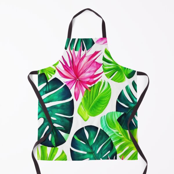 Item preview, Tropical monstera leaves and flowers designed and sold by Ascooepics.