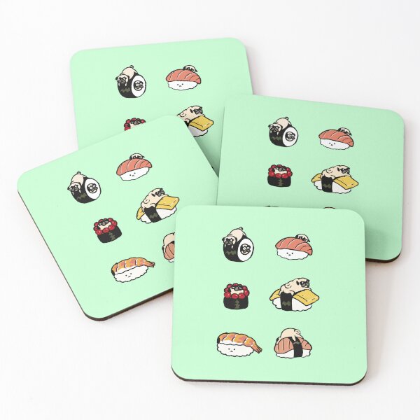 Item preview, Pug Amor Sushi designed and sold by Huebucket.