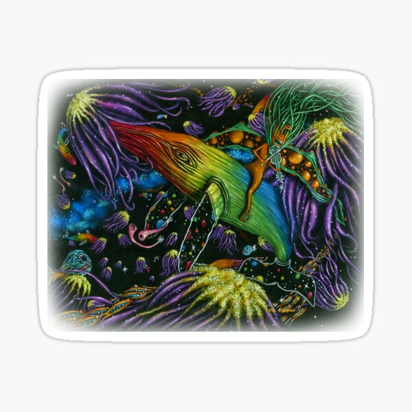 Star Violin and the Starback Whale Sticker