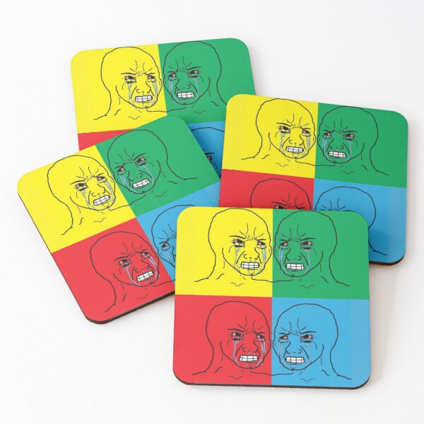 Item preview, Crying Meme Wojak multicolor designed and sold by DreamMeArt.