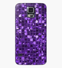 Funkelnde Lila Mosaikmuster Hülle & Skin für Samsung Galaxy