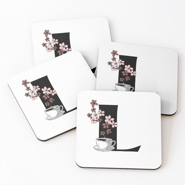 Item preview, Floral Coffee Monogram Letter L designed and sold by Lyssarien.