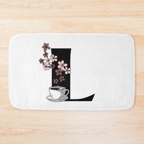 Item preview, Floral Coffee Monogram Letter L designed and sold by Lyssarien.