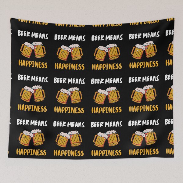 Item preview, BEER MEANS HAPPINESS designed and sold by MJ96-PRO.
