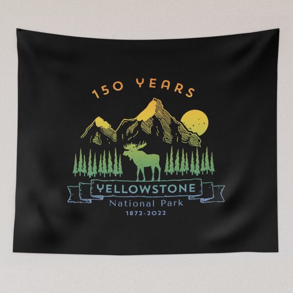 Artikelvorschau, Yellowstone-Nationalpark-Jahr-Gedenkjahrestags-T-Shirt 80S entworfen und verkauft von maurines.