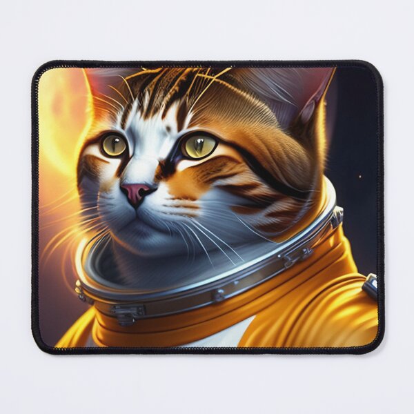 Item preview, Cool cat astronaut illustration in the space, colorful vibrant digital art 22 designed and sold by vishalraifx.
