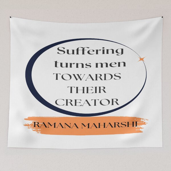 Item preview, Ramana Maharshi spiritual quote designed and sold by Ioana1.