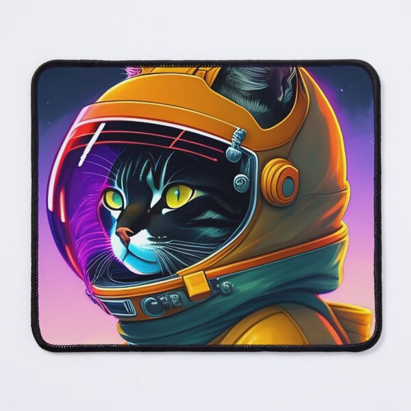 Item preview, Cool cat astronaut illustration in the space, colorful vibrant digital art 28 designed and sold by vishalraifx.