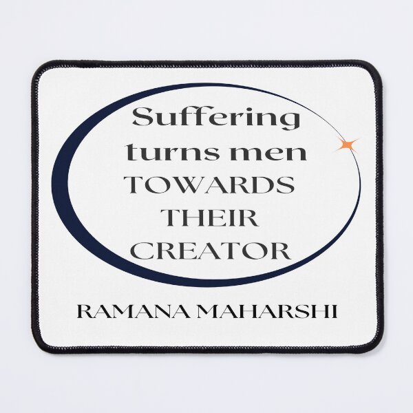 Item preview, Ramana Maharshi spiritual quote on suffering designed and sold by Ioana1.
