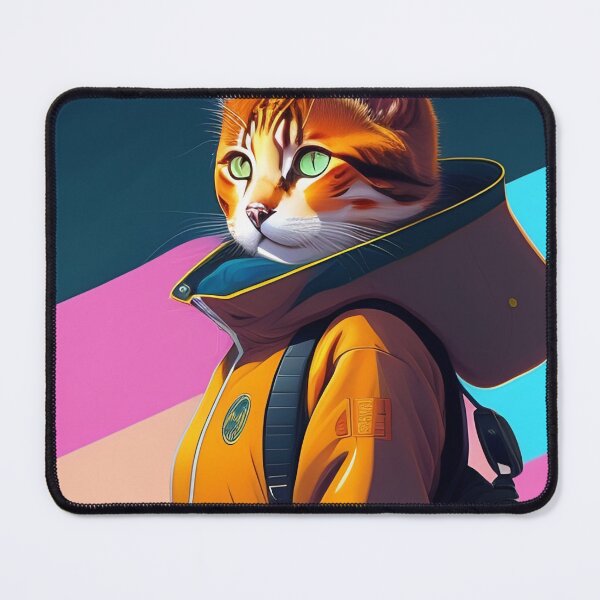 Item preview, Cool cat astronaut illustration in the space, colorful vibrant digital art 29 designed and sold by vishalraifx.