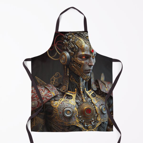Item preview, Steampunk Cyborg Detailed Gold and Metal Armor Artwork designed and sold by jojolescargot.