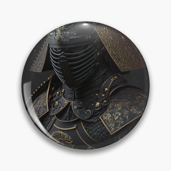 Item preview, Futurist Samurai In Black and Gold Armor Artwork by Kenchika designed and sold by jojolescargot.