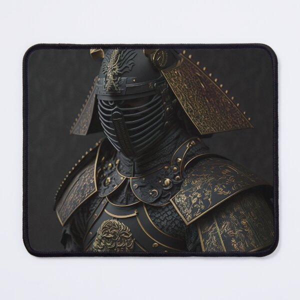 Item preview, Futurist Samurai In Black and Gold Armor Artwork by Kenchika designed and sold by jojolescargot.