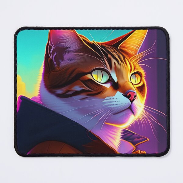 Item preview, Cool cat astronaut illustration in the space, colorful vibrant digital art 31 designed and sold by vishalraifx.