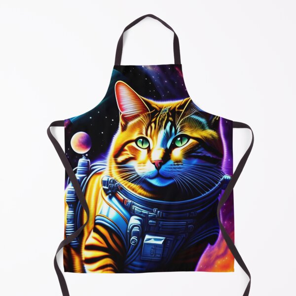 Artikelvorschau, Coole Katzenastronautenillustration im Weltraum, farbenfrohe, lebendige digitale Kunst 35 entworfen und verkauft von vishalraifx.