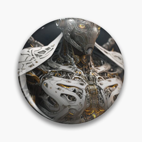 Item preview, Futuristic Robot In White Armor - Artwork designed and sold by jojolescargot.