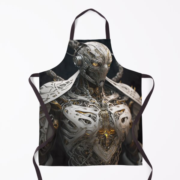 Item preview, Futuristic Robot In White Armor - Artwork designed and sold by jojolescargot.