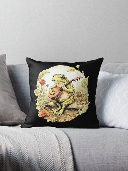 Item preview, Frog Playing Banjo On Log, Funny Cottagecore Aesthetic Frog With Musical instrument designed and sold by Diferenty Shop  ⭐⭐⭐⭐⭐.