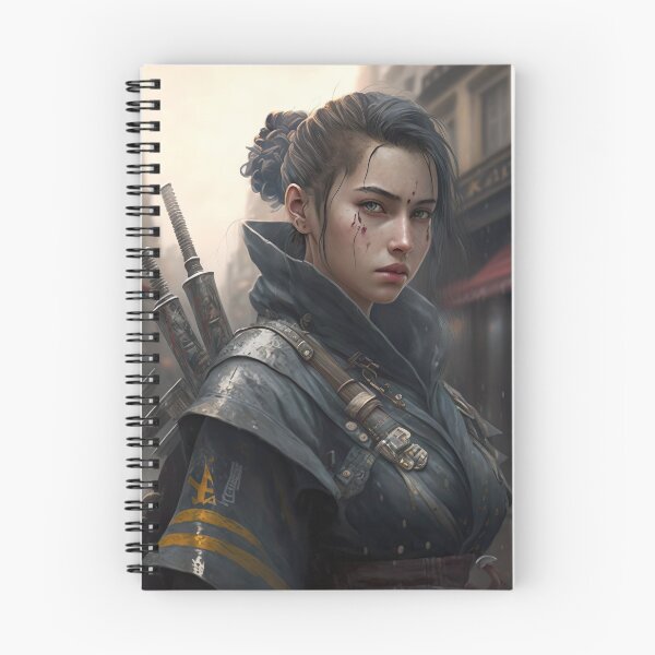 Item preview, Cute Samurai Women Futuristic Armor - Artwork designed and sold by jojolescargot.