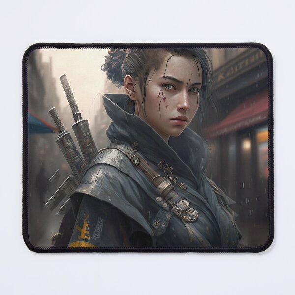 Item preview, Cute Samurai Women Futuristic Armor - Artwork designed and sold by jojolescargot.