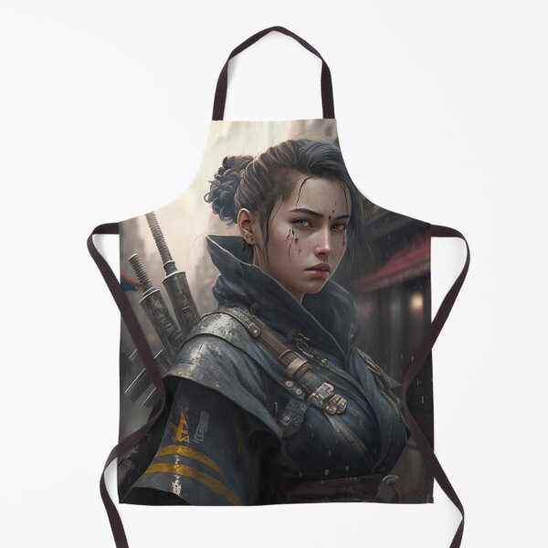 Item preview, Cute Samurai Women Futuristic Armor - Artwork designed and sold by jojolescargot.