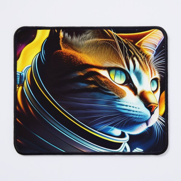 Item preview, Cool cat astronaut illustration in the space, colorful vibrant digital art 38 designed and sold by vishalraifx.