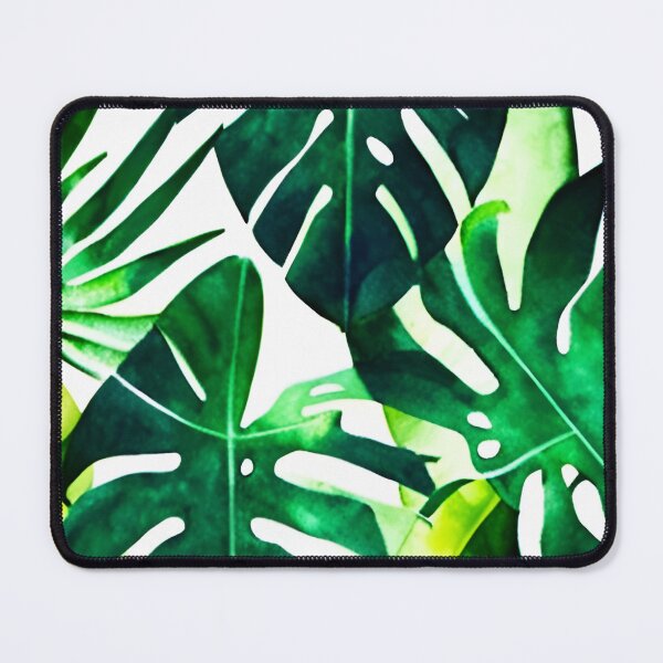Item preview, Monstera leaves watercolor art designed and sold by Ascooepics.