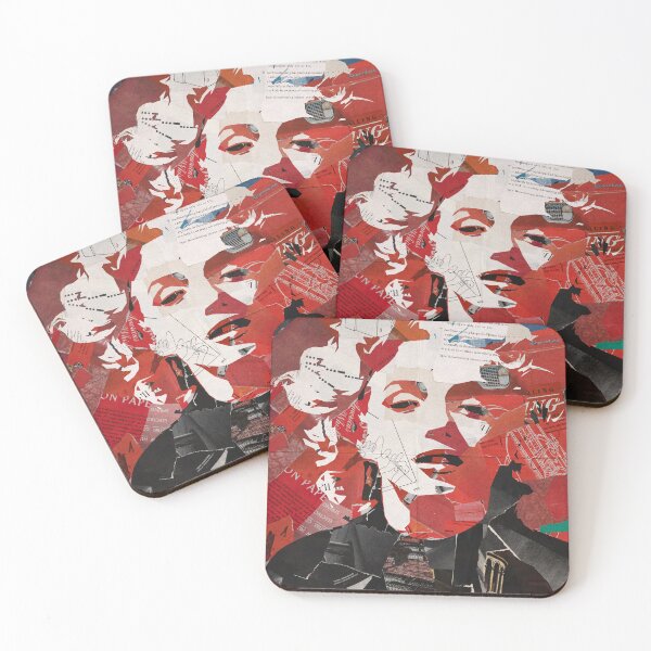 Item preview, Marilyn Monroe paper collage art figure #2 designed and sold by artomazo.