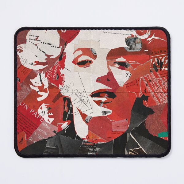 Item preview, Marilyn Monroe paper collage art figure #2 designed and sold by artomazo.
