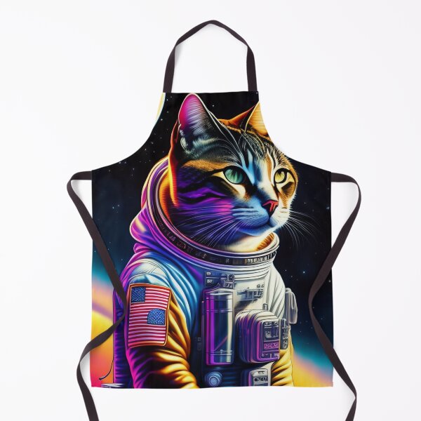 Artikelvorschau, Coole Katzen-Astronautenillustration im Weltraum, farbenfrohe, lebendige digitale Kunst 40 entworfen und verkauft von vishalraifx.
