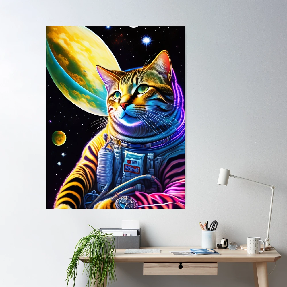 Space Kitty Astronaut Canvas - KillerKittenDesigns - Digital Art, Animals,  Birds, & Fish, Cats & Kittens, Other Cats & Kittens - ArtPal