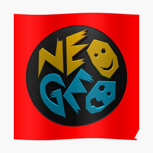 Interpretación 3D del logo Neo Geo. Póster