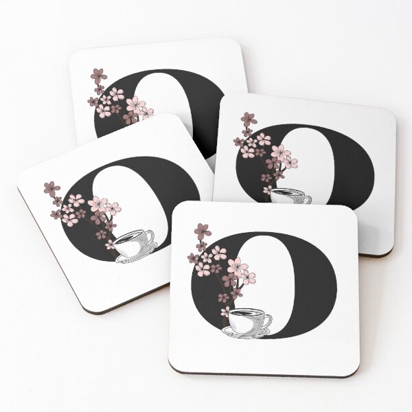 Item preview, Floral Coffee Monogram Letter O designed and sold by Coffee Lifestyle.