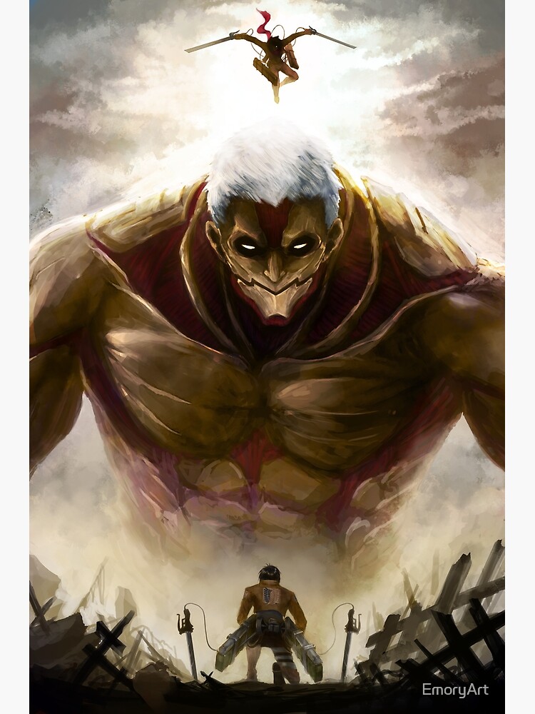 The Armored Titan Postcard By Emoryart Redbubble