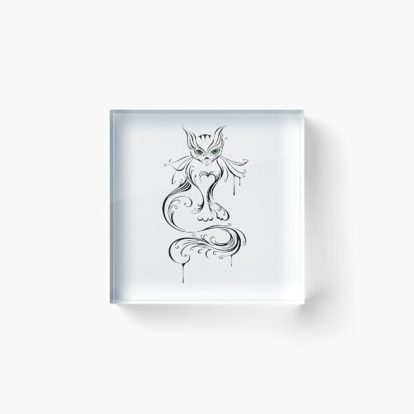 Item preview, Young Cat ( Tattoo Cat ) designed and sold by Blackmoon9.