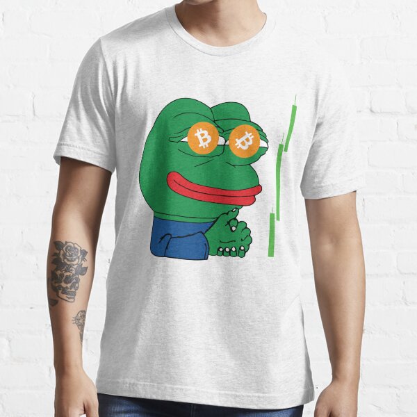 Bitcoin crypto grenouille Meme vendre signal BTC T-shirt essentiel