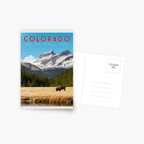 Item preview, Colorado Vintage Travel Poster designed and sold by Vintaprints-co.