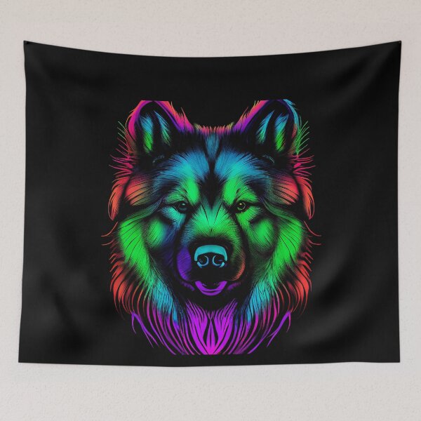 Item preview, Eurasier Dog Colorful Paint Splash designed and sold by rafaeltto.