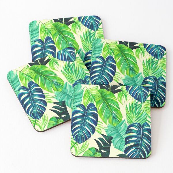 Item preview, Monstera and banana leaves Exotic jungle leaves designed and sold by Ascooepics.