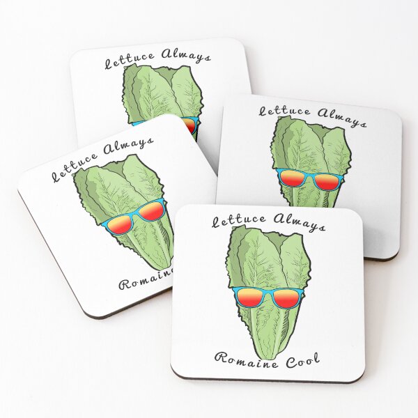 Item preview, Lettuce Always Romaine Cool (cyan) designed and sold by toolongdidntdraw.
